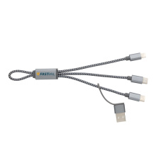3-in-1 gevlochten mini-kabel - Topgiving